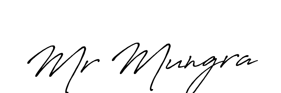 Similarly Antro_Vectra_Bolder is the best handwritten signature design. Signature creator online .You can use it as an online autograph creator for name Mr Mungra. Mr Mungra signature style 7 images and pictures png