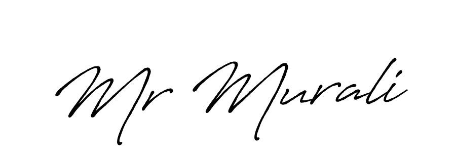 You should practise on your own different ways (Antro_Vectra_Bolder) to write your name (Mr Murali) in signature. don't let someone else do it for you. Mr Murali signature style 7 images and pictures png