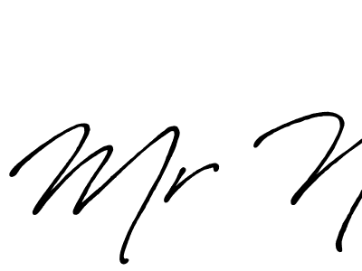 Also we have Mr N name is the best signature style. Create professional handwritten signature collection using Antro_Vectra_Bolder autograph style. Mr N signature style 7 images and pictures png