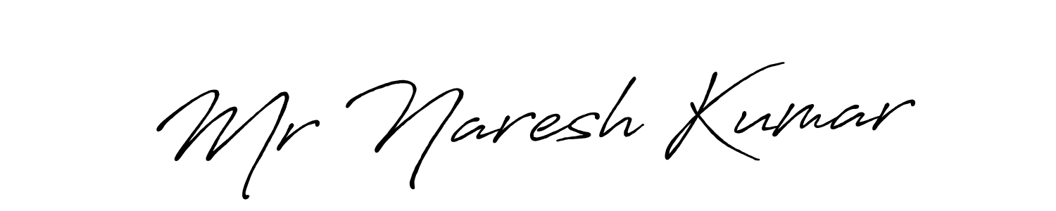 Use a signature maker to create a handwritten signature online. With this signature software, you can design (Antro_Vectra_Bolder) your own signature for name Mr Naresh Kumar. Mr Naresh Kumar signature style 7 images and pictures png
