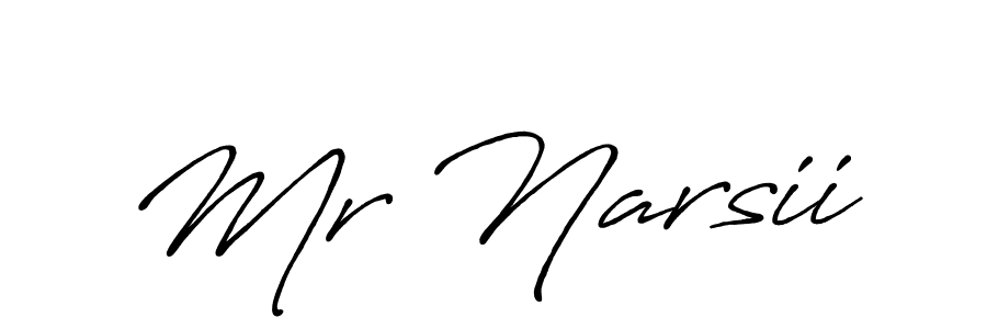 Use a signature maker to create a handwritten signature online. With this signature software, you can design (Antro_Vectra_Bolder) your own signature for name Mr Narsii. Mr Narsii signature style 7 images and pictures png