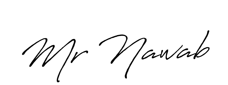 Mr Nawab stylish signature style. Best Handwritten Sign (Antro_Vectra_Bolder) for my name. Handwritten Signature Collection Ideas for my name Mr Nawab. Mr Nawab signature style 7 images and pictures png