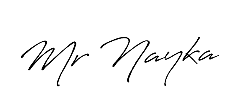 Mr Nayka stylish signature style. Best Handwritten Sign (Antro_Vectra_Bolder) for my name. Handwritten Signature Collection Ideas for my name Mr Nayka. Mr Nayka signature style 7 images and pictures png