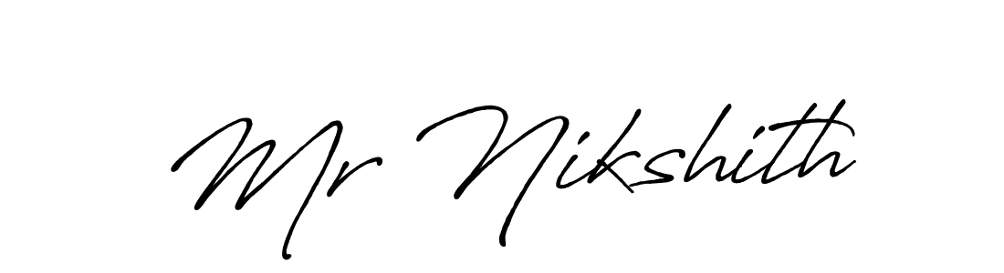 Make a short Mr Nikshith signature style. Manage your documents anywhere anytime using Antro_Vectra_Bolder. Create and add eSignatures, submit forms, share and send files easily. Mr Nikshith signature style 7 images and pictures png