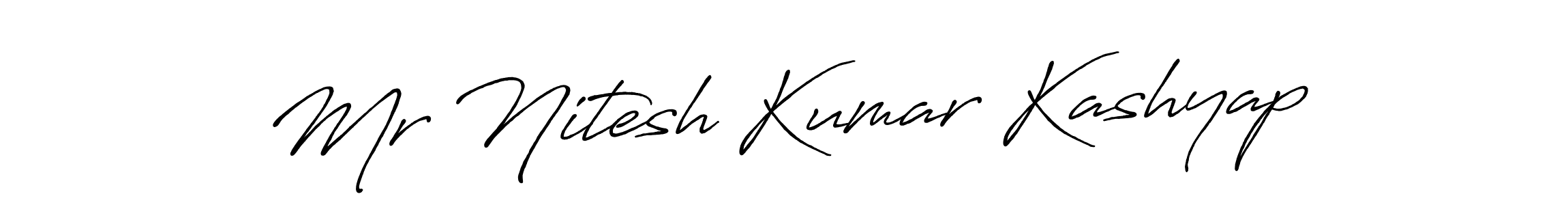Mr Nitesh Kumar Kashyap stylish signature style. Best Handwritten Sign (Antro_Vectra_Bolder) for my name. Handwritten Signature Collection Ideas for my name Mr Nitesh Kumar Kashyap. Mr Nitesh Kumar Kashyap signature style 7 images and pictures png