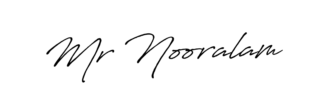 Mr Nooralam stylish signature style. Best Handwritten Sign (Antro_Vectra_Bolder) for my name. Handwritten Signature Collection Ideas for my name Mr Nooralam. Mr Nooralam signature style 7 images and pictures png