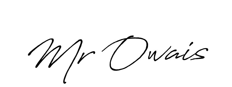 Mr Owais stylish signature style. Best Handwritten Sign (Antro_Vectra_Bolder) for my name. Handwritten Signature Collection Ideas for my name Mr Owais. Mr Owais signature style 7 images and pictures png