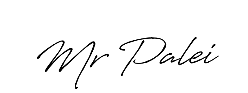 Create a beautiful signature design for name Mr Palei. With this signature (Antro_Vectra_Bolder) fonts, you can make a handwritten signature for free. Mr Palei signature style 7 images and pictures png