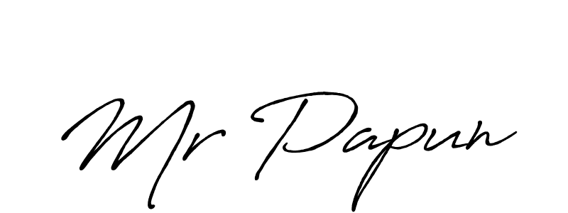 Make a beautiful signature design for name Mr Papun. With this signature (Antro_Vectra_Bolder) style, you can create a handwritten signature for free. Mr Papun signature style 7 images and pictures png