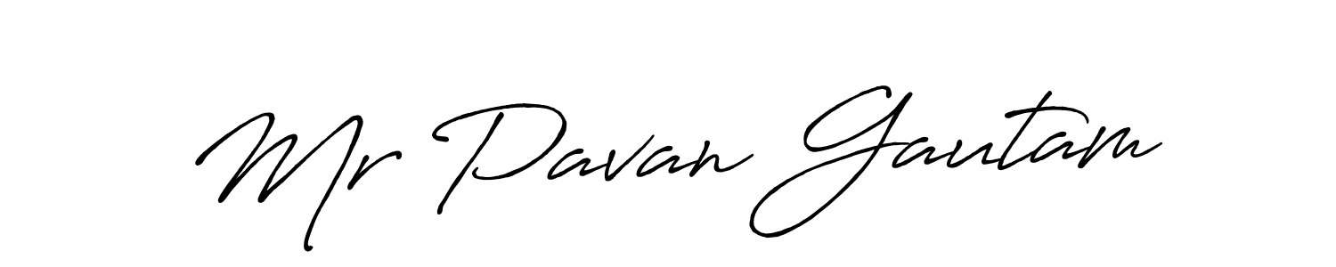 How to make Mr Pavan Gautam signature? Antro_Vectra_Bolder is a professional autograph style. Create handwritten signature for Mr Pavan Gautam name. Mr Pavan Gautam signature style 7 images and pictures png