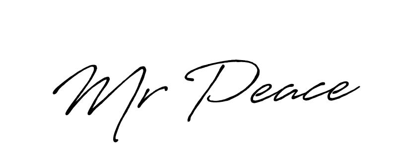 Design your own signature with our free online signature maker. With this signature software, you can create a handwritten (Antro_Vectra_Bolder) signature for name Mr Peace. Mr Peace signature style 7 images and pictures png