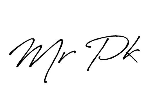 How to make Mr Pk signature? Antro_Vectra_Bolder is a professional autograph style. Create handwritten signature for Mr Pk name. Mr Pk signature style 7 images and pictures png