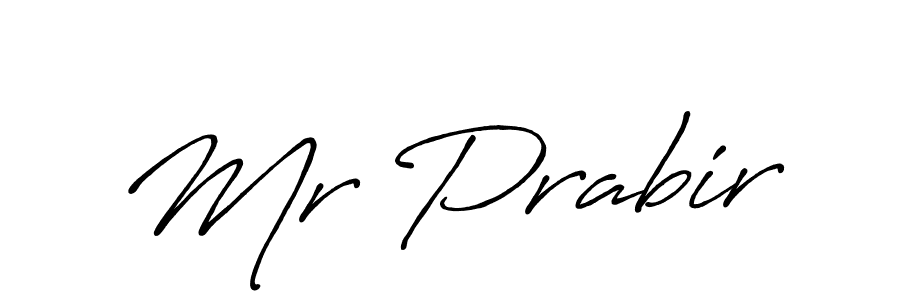 Make a beautiful signature design for name Mr Prabir. With this signature (Antro_Vectra_Bolder) style, you can create a handwritten signature for free. Mr Prabir signature style 7 images and pictures png