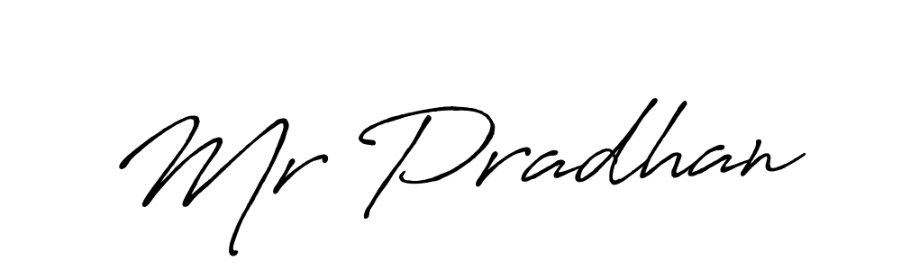 Make a beautiful signature design for name Mr Pradhan. With this signature (Antro_Vectra_Bolder) style, you can create a handwritten signature for free. Mr Pradhan signature style 7 images and pictures png