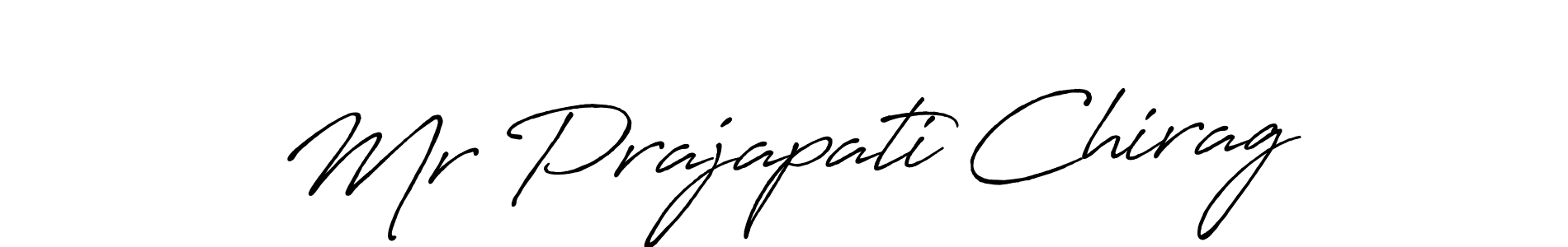 Mr Prajapati Chirag stylish signature style. Best Handwritten Sign (Antro_Vectra_Bolder) for my name. Handwritten Signature Collection Ideas for my name Mr Prajapati Chirag. Mr Prajapati Chirag signature style 7 images and pictures png