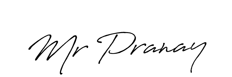 Design your own signature with our free online signature maker. With this signature software, you can create a handwritten (Antro_Vectra_Bolder) signature for name Mr Pranay. Mr Pranay signature style 7 images and pictures png