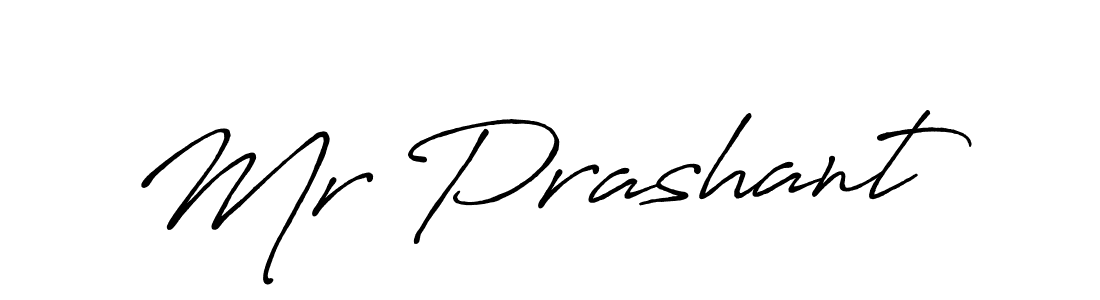 How to make Mr Prashant name signature. Use Antro_Vectra_Bolder style for creating short signs online. This is the latest handwritten sign. Mr Prashant signature style 7 images and pictures png