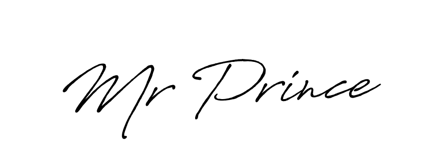 Mr Prince stylish signature style. Best Handwritten Sign (Antro_Vectra_Bolder) for my name. Handwritten Signature Collection Ideas for my name Mr Prince. Mr Prince signature style 7 images and pictures png