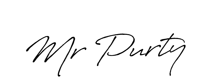 Design your own signature with our free online signature maker. With this signature software, you can create a handwritten (Antro_Vectra_Bolder) signature for name Mr Purty. Mr Purty signature style 7 images and pictures png