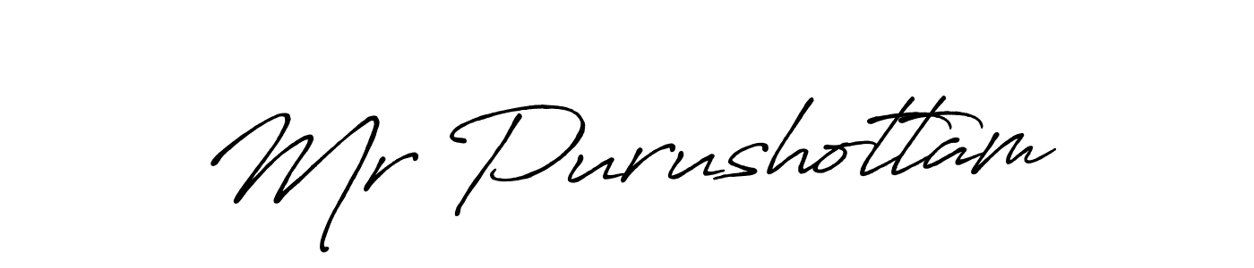 Create a beautiful signature design for name Mr Purushottam. With this signature (Antro_Vectra_Bolder) fonts, you can make a handwritten signature for free. Mr Purushottam signature style 7 images and pictures png