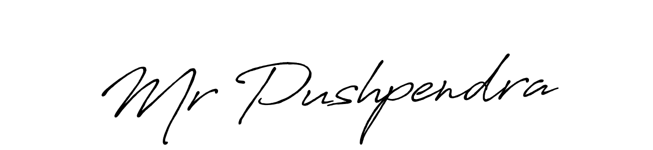 Also You can easily find your signature by using the search form. We will create Mr Pushpendra name handwritten signature images for you free of cost using Antro_Vectra_Bolder sign style. Mr Pushpendra signature style 7 images and pictures png