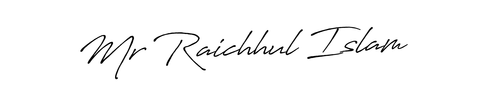 It looks lik you need a new signature style for name Mr Raichhul Islam. Design unique handwritten (Antro_Vectra_Bolder) signature with our free signature maker in just a few clicks. Mr Raichhul Islam signature style 7 images and pictures png