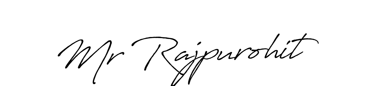 Design your own signature with our free online signature maker. With this signature software, you can create a handwritten (Antro_Vectra_Bolder) signature for name Mr Rajpurohit. Mr Rajpurohit signature style 7 images and pictures png