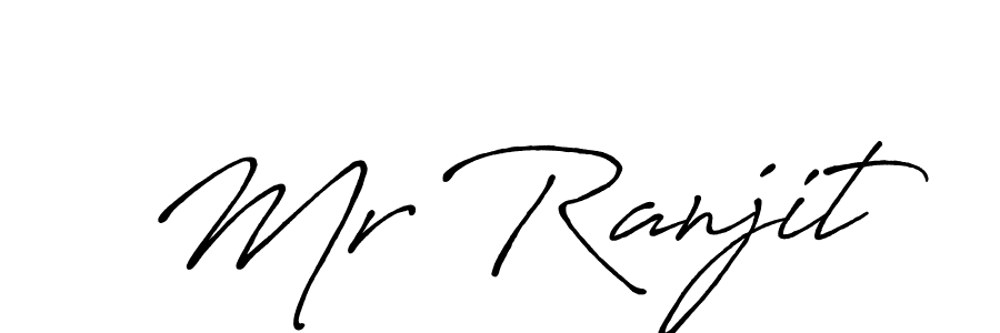 Make a beautiful signature design for name Mr Ranjit. With this signature (Antro_Vectra_Bolder) style, you can create a handwritten signature for free. Mr Ranjit signature style 7 images and pictures png