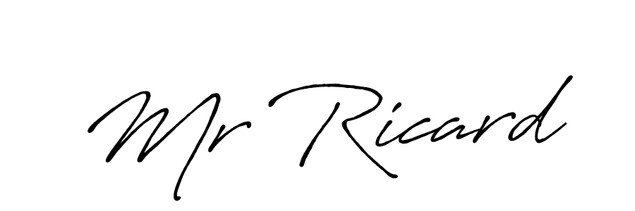 You should practise on your own different ways (Antro_Vectra_Bolder) to write your name (Mr Ricard) in signature. don't let someone else do it for you. Mr Ricard signature style 7 images and pictures png
