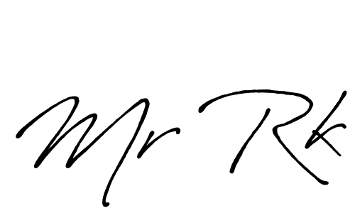 How to make Mr Rk signature? Antro_Vectra_Bolder is a professional autograph style. Create handwritten signature for Mr Rk name. Mr Rk signature style 7 images and pictures png