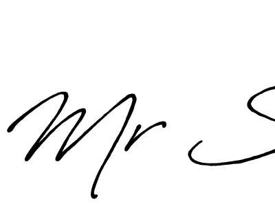 Mr S stylish signature style. Best Handwritten Sign (Antro_Vectra_Bolder) for my name. Handwritten Signature Collection Ideas for my name Mr S. Mr S signature style 7 images and pictures png