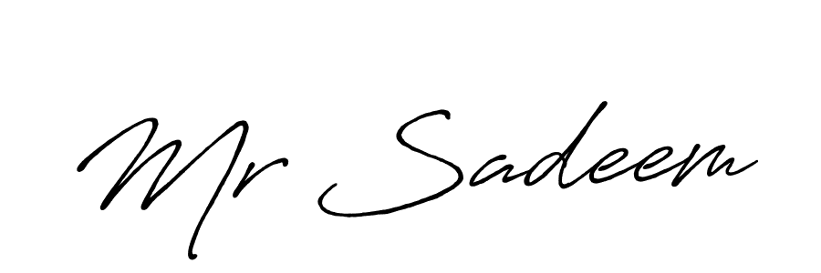 The best way (Antro_Vectra_Bolder) to make a short signature is to pick only two or three words in your name. The name Mr Sadeem include a total of six letters. For converting this name. Mr Sadeem signature style 7 images and pictures png