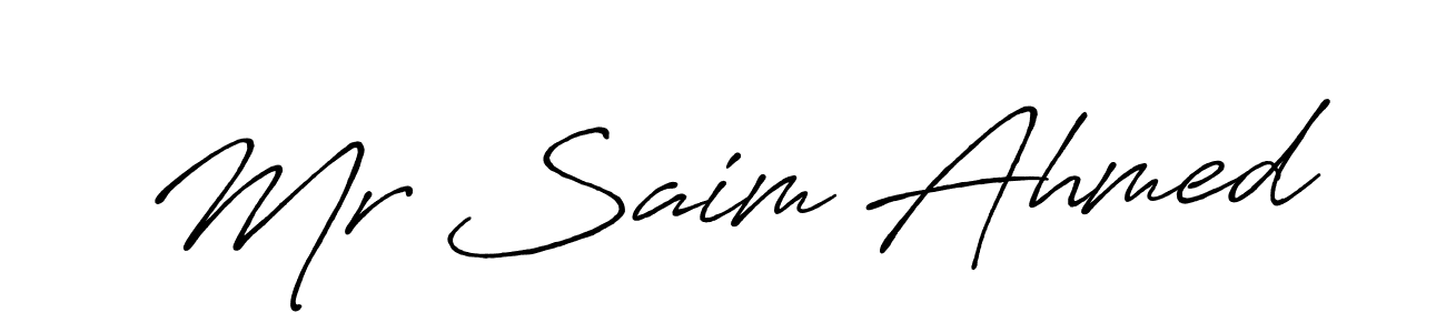Best and Professional Signature Style for Mr Saim Ahmed. Antro_Vectra_Bolder Best Signature Style Collection. Mr Saim Ahmed signature style 7 images and pictures png