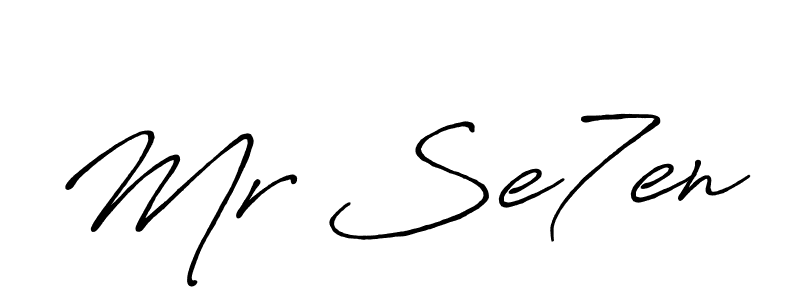 Design your own signature with our free online signature maker. With this signature software, you can create a handwritten (Antro_Vectra_Bolder) signature for name Mr Se7en. Mr Se7en signature style 7 images and pictures png