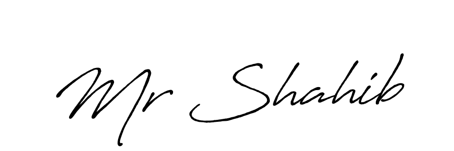 How to make Mr Shahib signature? Antro_Vectra_Bolder is a professional autograph style. Create handwritten signature for Mr Shahib name. Mr Shahib signature style 7 images and pictures png