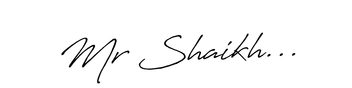 Similarly Antro_Vectra_Bolder is the best handwritten signature design. Signature creator online .You can use it as an online autograph creator for name Mr Shaikh.... Mr Shaikh... signature style 7 images and pictures png