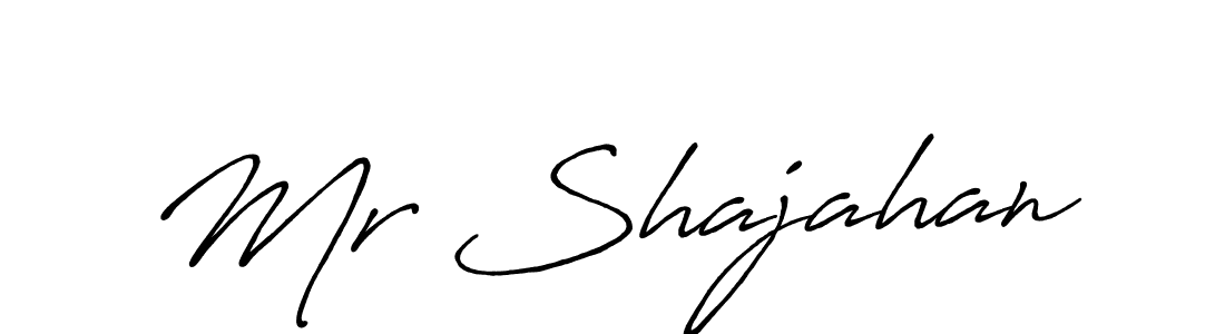 Create a beautiful signature design for name Mr Shajahan. With this signature (Antro_Vectra_Bolder) fonts, you can make a handwritten signature for free. Mr Shajahan signature style 7 images and pictures png