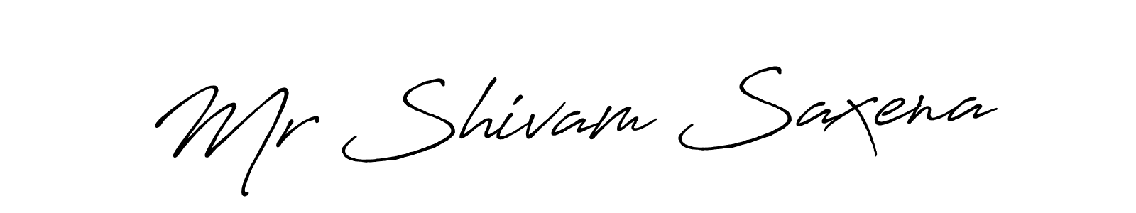 Design your own signature with our free online signature maker. With this signature software, you can create a handwritten (Antro_Vectra_Bolder) signature for name Mr Shivam Saxena. Mr Shivam Saxena signature style 7 images and pictures png