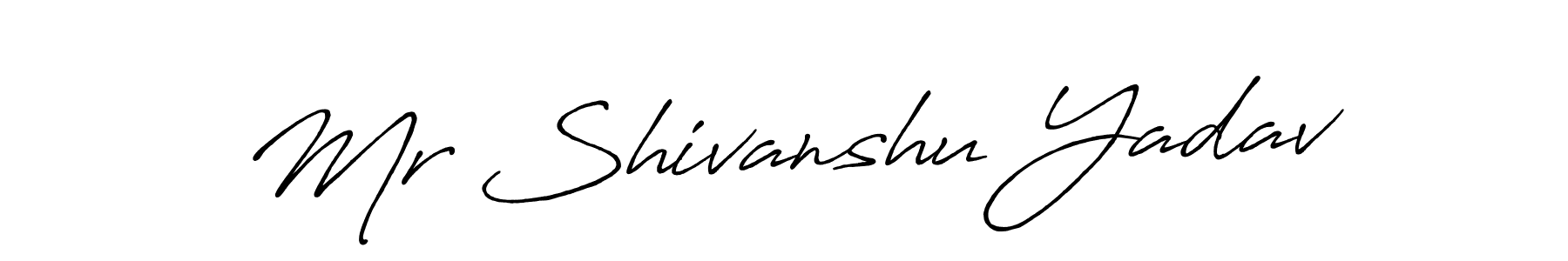Mr Shivanshu Yadav stylish signature style. Best Handwritten Sign (Antro_Vectra_Bolder) for my name. Handwritten Signature Collection Ideas for my name Mr Shivanshu Yadav. Mr Shivanshu Yadav signature style 7 images and pictures png