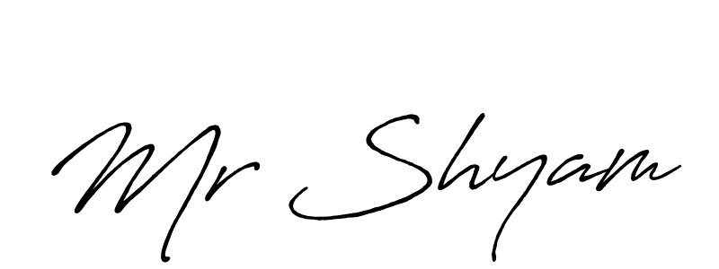 It looks lik you need a new signature style for name Mr Shyam. Design unique handwritten (Antro_Vectra_Bolder) signature with our free signature maker in just a few clicks. Mr Shyam signature style 7 images and pictures png