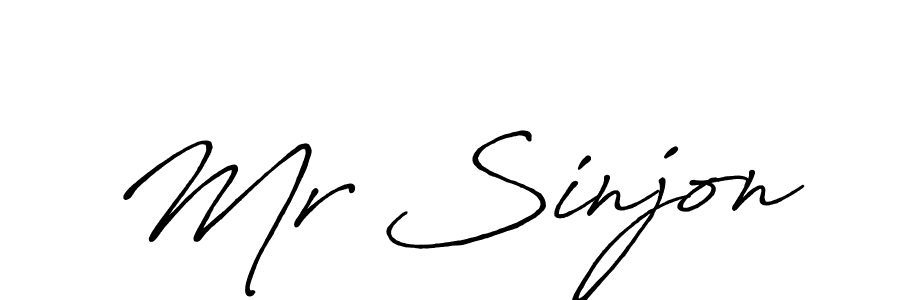 if you are searching for the best signature style for your name Mr Sinjon. so please give up your signature search. here we have designed multiple signature styles  using Antro_Vectra_Bolder. Mr Sinjon signature style 7 images and pictures png