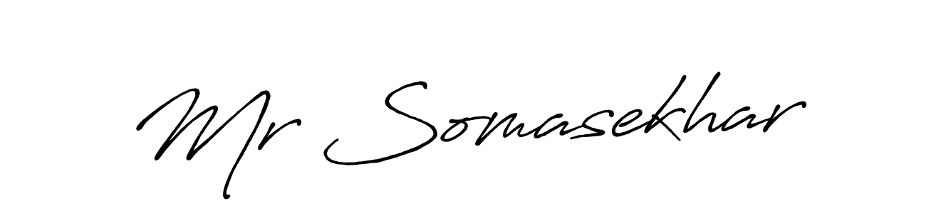 Use a signature maker to create a handwritten signature online. With this signature software, you can design (Antro_Vectra_Bolder) your own signature for name Mr Somasekhar. Mr Somasekhar signature style 7 images and pictures png