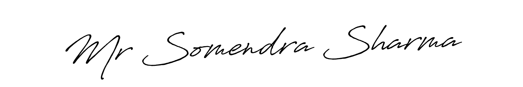 Design your own signature with our free online signature maker. With this signature software, you can create a handwritten (Antro_Vectra_Bolder) signature for name Mr Somendra Sharma. Mr Somendra Sharma signature style 7 images and pictures png