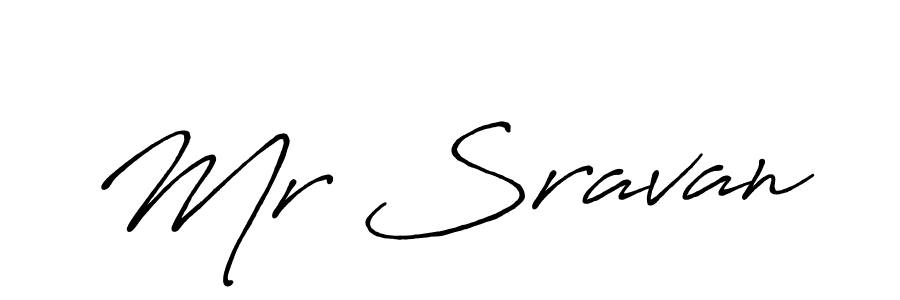 Similarly Antro_Vectra_Bolder is the best handwritten signature design. Signature creator online .You can use it as an online autograph creator for name Mr Sravan. Mr Sravan signature style 7 images and pictures png