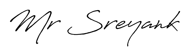 Designed for modern professionals: Mr Sreyank name signature crafted with Antro_Vectra_Bolder script. Ready for digital PDF workflows. Mr Sreyank signature style 7 images and pictures png