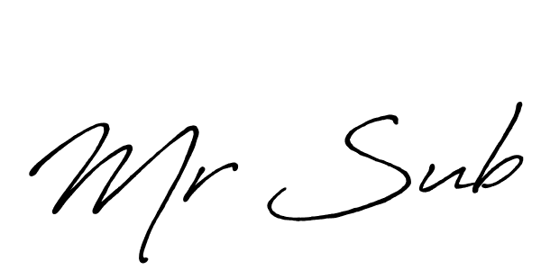 if you are searching for the best signature style for your name Mr Sub. so please give up your signature search. here we have designed multiple signature styles  using Antro_Vectra_Bolder. Mr Sub signature style 7 images and pictures png