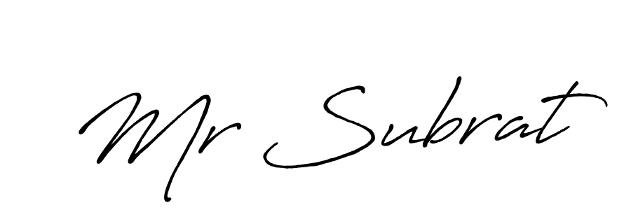 You should practise on your own different ways (Antro_Vectra_Bolder) to write your name (Mr Subrat) in signature. don't let someone else do it for you. Mr Subrat signature style 7 images and pictures png