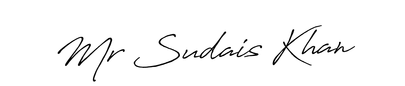You can use this online signature creator to create a handwritten signature for the name Mr Sudais Khan. This is the best online autograph maker. Mr Sudais Khan signature style 7 images and pictures png