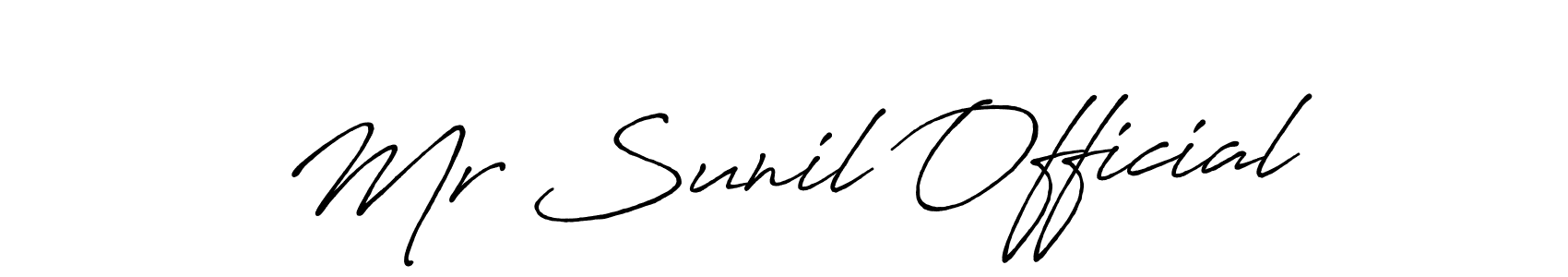 Once you've used our free online signature maker to create your best signature Antro_Vectra_Bolder style, it's time to enjoy all of the benefits that Mr Sunil Official name signing documents. Mr Sunil Official signature style 7 images and pictures png