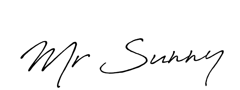 Mr Sunny stylish signature style. Best Handwritten Sign (Antro_Vectra_Bolder) for my name. Handwritten Signature Collection Ideas for my name Mr Sunny. Mr Sunny signature style 7 images and pictures png